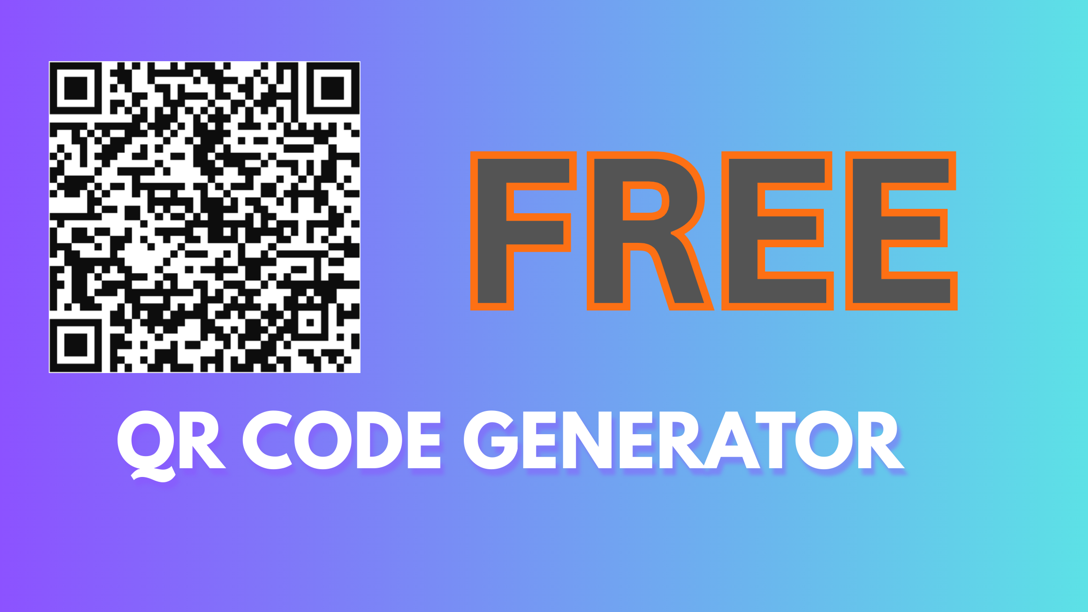 The simplest FREE QR Code generator